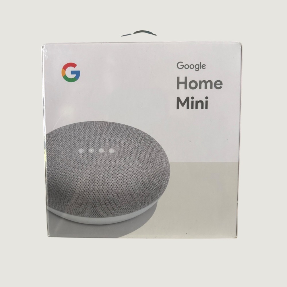 Google Home Mini Smart Speaker Chalk GA00210-US Voice Assistant New Sealed